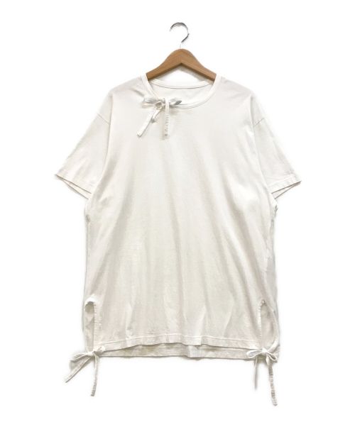 GROUND Y（グラウンドワイ）GROUND Y (グラウンドワイ) Cotton Jersey Piping Sleeves ホワイト サイズ:3の古着・服飾アイテム