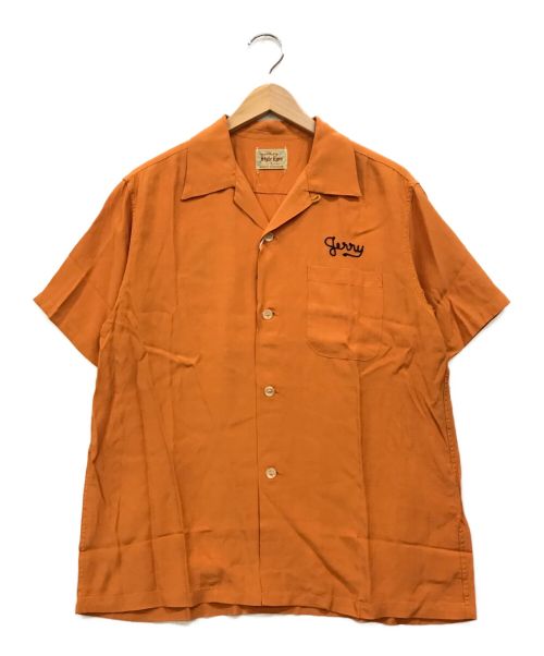 STYLE EYES（スタイルアイズ）STYLE EYES (スタイルアイズ) レーヨンボウリングシャツ オレンジ サイズ:S 未使用品の古着・服飾アイテム