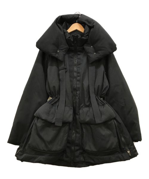 +J（プラスジェイ）+J (プラスジェイ) ハイブリッド ダウン ショート コート ブラック サイズ:Lの古着・服飾アイテム