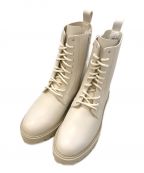 CHARLES & KEITHチャールズ＆キース）の古着「Gripped Soles Combat Boots」｜ホワイト