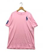 POLO RALPH LAURENポロ・ラルフローレン）の古着「ホース刺繍Tシャツ」｜ピンク