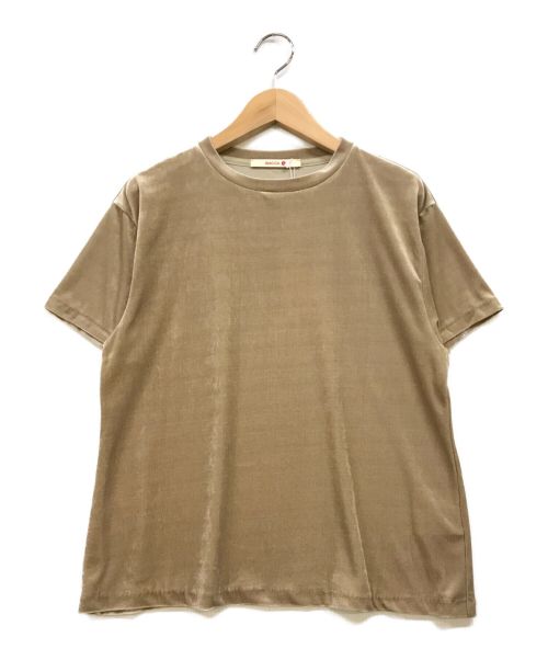 BACCA（バッカ）BACCA (バッカ) inner piece ベロアジャージーTシャツ ベージュ サイズ:S 未使用品の古着・服飾アイテム