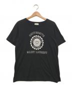 Saint Laurent Parisサンローランパリ）の古着「カレッジロゴTシャツ」｜ブラック