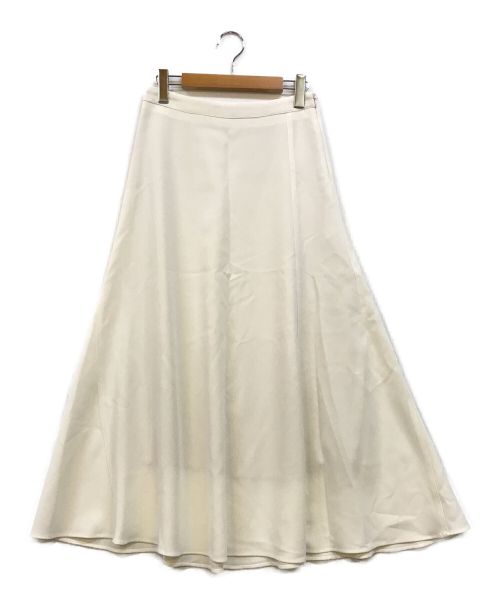 DES PRES（デ プレ）DES PRES (デ・プレ) ライトダブルクロスフレアロングスカート アイボリー サイズ:36の古着・服飾アイテム