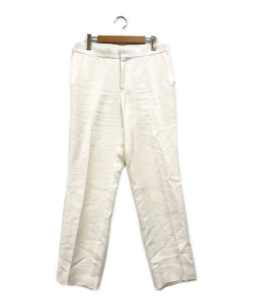DRAWER（ドゥロワー）DRAWER (ドゥロワー) オットマンベーシックパンツ ホワイト サイズ:40の古着・服飾アイテム