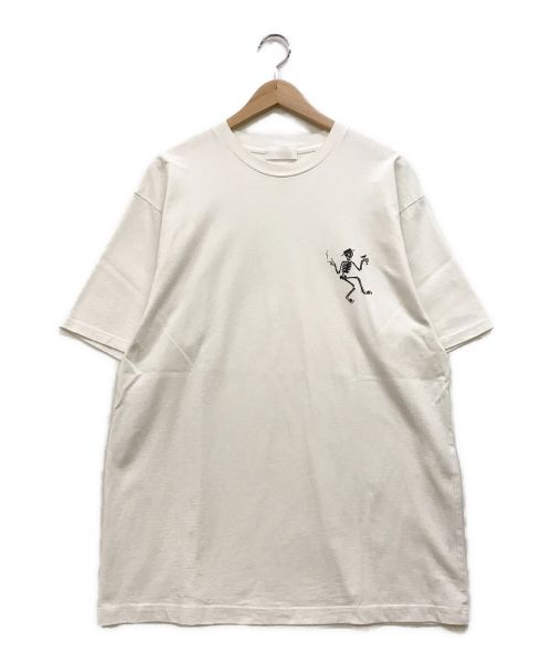GOD SELECTION XXX（ゴッドセレクショントリプルエックス）GOD SELECTION XXX (ゴッドセレクショントリプルエックス) スカルプリントTシャツ ホワイト サイズ:XLの古着・服飾アイテム