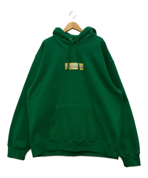 SUPREME（シュプリーム）SUPREME (シュプリーム) Bling Box Logo Hooded Sweatshirt グリーン サイズ:XXLの古着・服飾アイテム