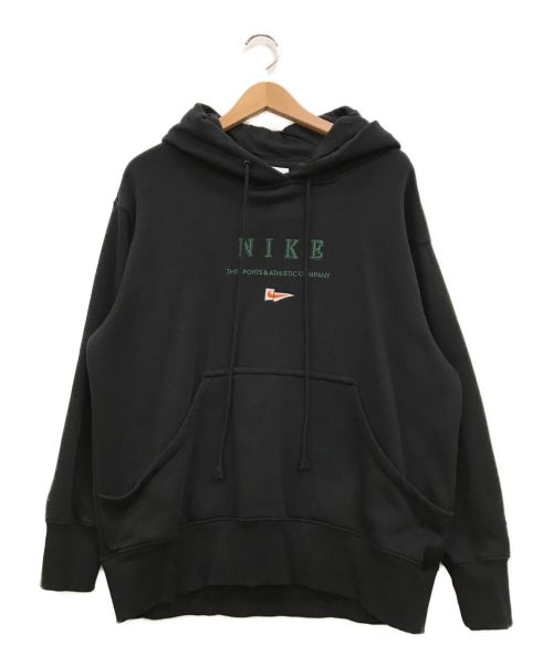 NIKE（ナイキ）NIKE (ナイキ) WMNS NSW OS FLC PULLOVER L/S HOODIE ブラック サイズ:Lの古着・服飾アイテム