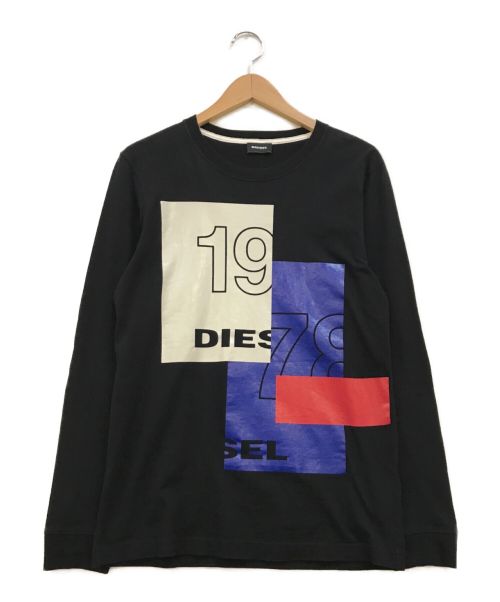 DIESEL（ディーゼル）DIESEL (ディーゼル) ロングスリーブカットソー ブラック サイズ:XSの古着・服飾アイテム