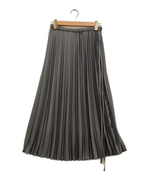 IENA（イエナ）IENA (イエナ) ライトツイルプリーツスカート グレー サイズ:38 未使用品の古着・服飾アイテム