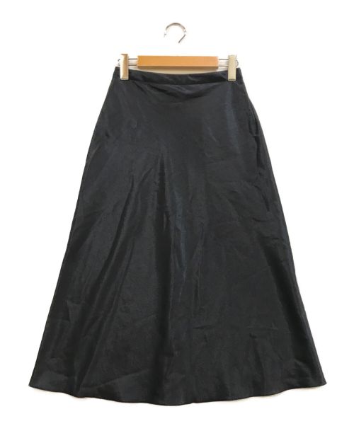 CHAOS（カオス）CHAOS (カオス) ローサテンバイヤススカート ダークネイビー サイズ:36の古着・服飾アイテム