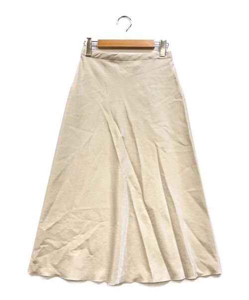 CHAOS（カオス）CHAOS (カオス) ローサテンバイヤススカート ベージュ サイズ:36の古着・服飾アイテム