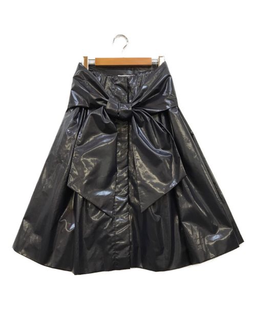 JIL SANDER（ジルサンダー）JIL SANDER (ジルサンダー) コーティングスカート ネイビー サイズ:34 未使用品の古着・服飾アイテム