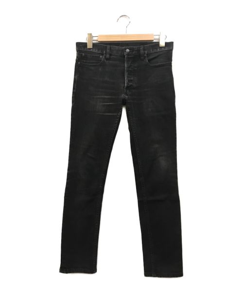 MINEDENIM（マインデニム）MINEDENIM (マインデニム) スリムストレッチ5ポケットデニムパンツ ブラック サイズ:7の古着・服飾アイテム