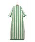 Kate Spade (ケイトスペード) Awning Stripe Pom Pom Tunic ホワイト×グリーン サイズ:XS 未使用品：15800円