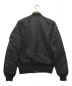 ALPHA (アルファ) MA-1 TIGHT フライトジャケット ブラック サイズ:S 未使用品：8800円