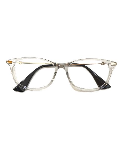 GUCCI（グッチ）GUCCI (グッチ) インターロッキングG 眼鏡フレーム クリア×ゴールド サイズ:54□16-145の古着・服飾アイテム