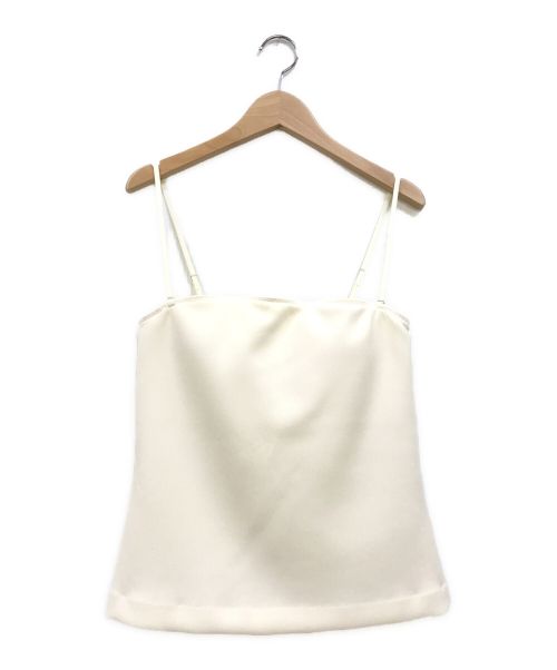 LE PHIL（ル フィル）LE PHIL (ル フィル) カップインスキューバジャージーキャミソール ホワイト サイズ:F 未使用品の古着・服飾アイテム