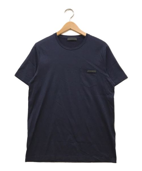 PRADA（プラダ）PRADA (プラダ) ポケットTシャツ ネイビー サイズ:Mの古着・服飾アイテム