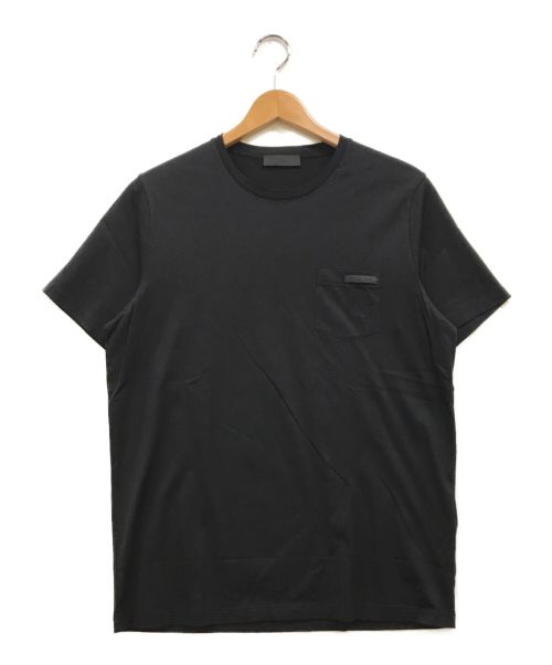 PRADA（プラダ）PRADA (プラダ) ポケットTシャツ ブラック サイズ:Mの古着・服飾アイテム