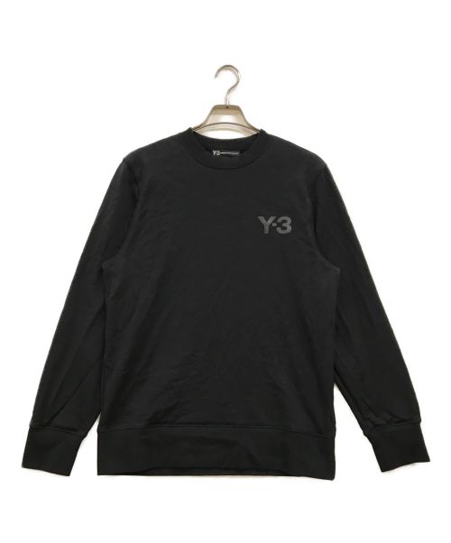 Y-3（ワイスリー）Y-3 (ワイスリー) ロゴクルーネックスウェット ブラック サイズ:Lの古着・服飾アイテム