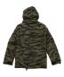 ALPHA (アルファ) タイガーカモフード付フィールドジャケット オリーブ サイズ:S 未使用品：6800円