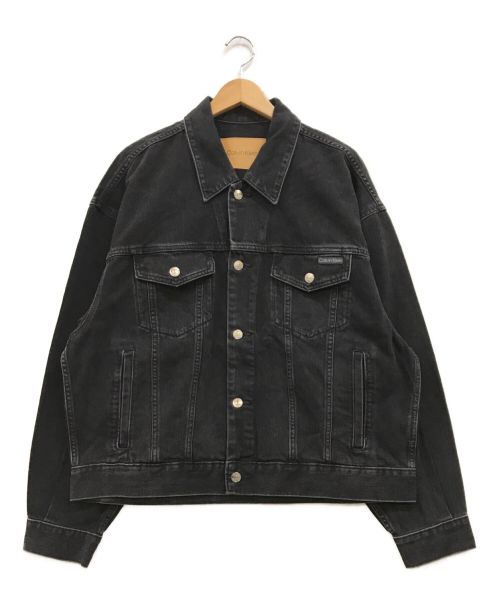 Calvin Klein（カルバンクライン）Calvin Klein (カルバンクライン) Trucker Jacket Black Wash ブラック サイズ:M 未使用品の古着・服飾アイテム