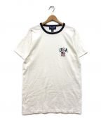 POLO SPORTポロスポーツ）の古着「90SリンガーTシャツ」｜ホワイト