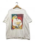 VINTAGEビンテージ）の古着「PicassoプリントTシャツ」｜ホワイト