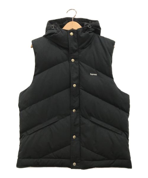 SUPREME（シュプリーム）SUPREME (シュプリーム) Hooded Down Vest ブラック サイズ:Mの古着・服飾アイテム