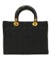Christian Dior (クリスチャン ディオール) レディディオールカナージュハンドバッグ ブラック×ゴールド：75000円