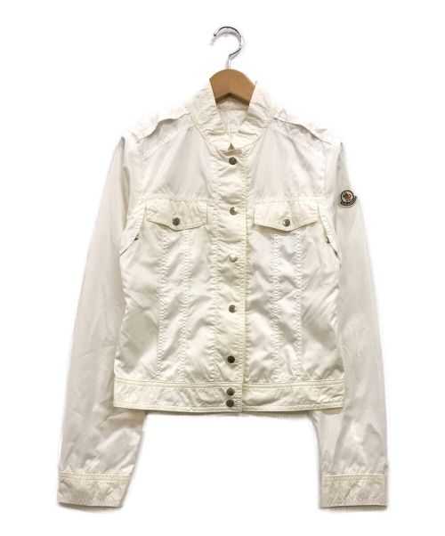 MONCLER（モンクレール）MONCLER (モンクレール) ナイロンジャケット ホワイトの古着・服飾アイテム