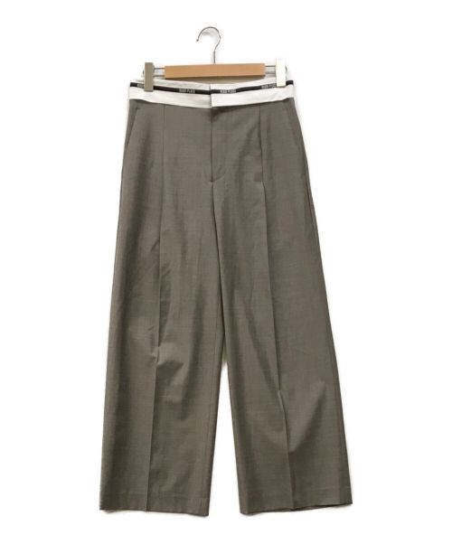 Plage（プラージュ）Plage (プラージュ) LOGO Trousers パンツ グレー サイズ:38の古着・服飾アイテム