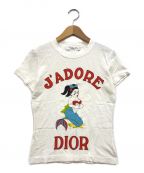 Christian Diorクリスチャン ディオール）の古着「J'ADORE 人魚プリントTシャツ」｜ホワイト