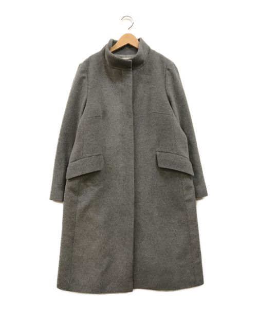 自由区（ジユウク）自由区 (ジユウク) アンゴラミックスビーバー コート グレー サイズ:44の古着・服飾アイテム