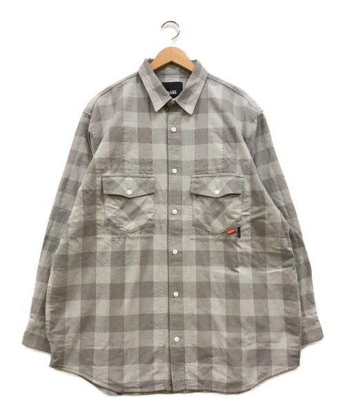 VANS（バンズ）VANS (バンズ) MULTI-FUNKTIONAL プレイドシャツ グレー サイズ:XL 未使用品の古着・服飾アイテム