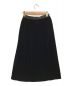 MM6 Maison Margiela (エムエムシックス メゾンマルジェラ) ベロアロングスカート ブラック サイズ:40：7800円