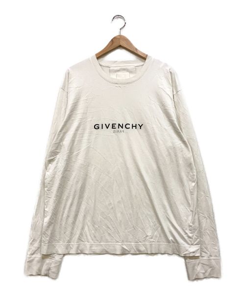 GIVENCHY（ジバンシィ）GIVENCHY (ジバンシィ) クルーネックロングTシャツ ホワイト サイズ:XLの古着・服飾アイテム