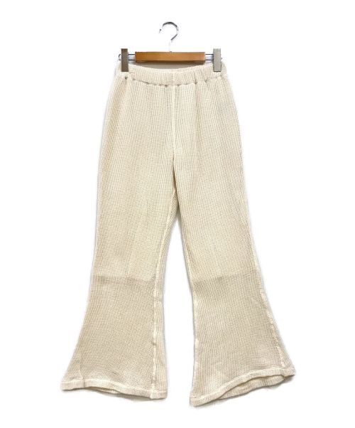 PHEENY（フィーニー）PHEENY (フィーニー) Basket mesh flared pants ベージュ サイズ:1 未使用品の古着・服飾アイテム