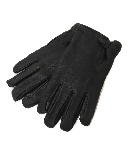 UGG（アグ）UGG (アグ) Tabbed Splice Leather Glove ブラック サイズ:L 未使用品の古着・服飾アイテム