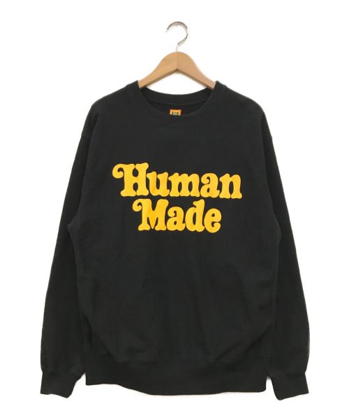 HUMAN MADE（ヒューマンメイド）HUMAN MADE (ヒューマンメイド) VERDY (ヴェルディ) Vick Crewneck Sweatshirt ブラック サイズ:Lの古着・服飾アイテム