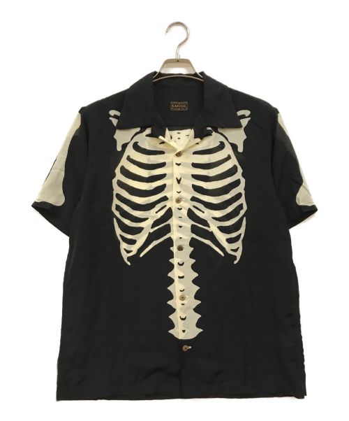 KAPITAL（キャピタル）KAPITAL (キャピタル) Silk Rayon BONEpt Aloha shirt ブラック サイズ:3の古着・服飾アイテム