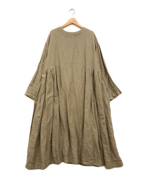 nest Robe（ネストローブ）nest Robe (ネストローブ) リネンワンピース ベージュ サイズ:Fの古着・服飾アイテム