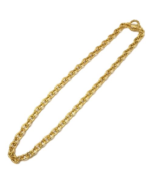 COOTIE PRODUCTIONS（クーティープロダクツ）COOTIE PRODUCTIONS (クーティープロダクツ) Chingon Wide Necklace ゴールド サイズ:L(60cm)の古着・服飾アイテム