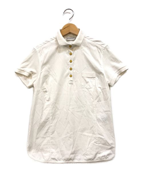 MONCLER（モンクレール）MONCLER (モンクレール) MAGLIA POLO MANICA CORTA ホワイト サイズ:Sの古着・服飾アイテム