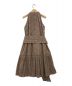HER LIP TO (ハーリップトゥ) Lace-Trimmed Belted Dress ブラウン サイズ:M：7000円