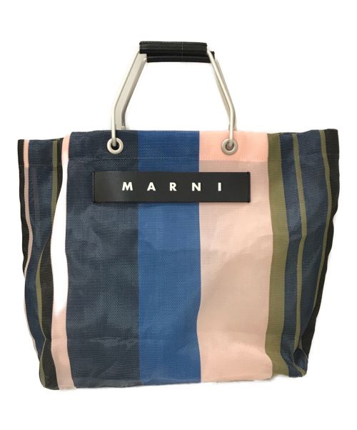 MARNI（マルニ）MARNI (マルニ) FLOWER CAFEトートバッグ ナイトブルーの古着・服飾アイテム