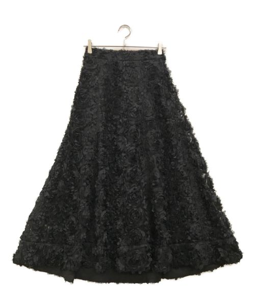 CADUNE（カデュネ）CADUNE (カデュネ) 3Dスカート ブラック サイズ:38の古着・服飾アイテム