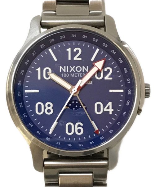 NIXON（ニクソン）NIXON (ニクソン) THE ASCENDER リストウォッチ シルバー×ブルーの古着・服飾アイテム