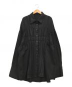 Knuth Marfクヌースマーフ）の古着「shirring shirt」｜ブラック